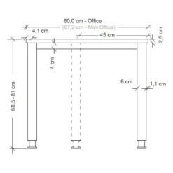 HILO 16 S | Schreibtisch 160 x 80 höhenverstellbar Eiche