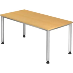 HILO 16 S | Schreibtisch 160 x 80 höhenverstellbar Buche