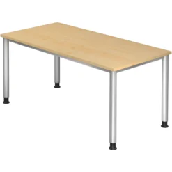 HILO 16 S | Schreibtisch 160 x 80 höhenverstellbar Ahorn