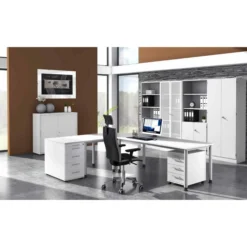 HILO 16 S | Schreibtisch 160 x 80 höhenverstellbar Weiß