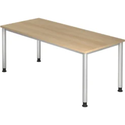 HILO 19 S | Schreibtisch 180 x 80 höhenverstellbar Eiche