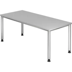 HILO 19 S | Schreibtisch 180 x 80 höhenverstellbar Grau