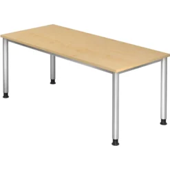 HILO 19 S | Schreibtisch 180 x 80 höhenverstellbar Ahorn