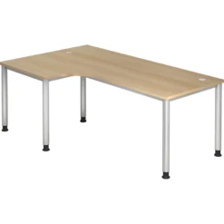 HILO 82 S | Schreibtisch 200 x 120 höhenverstellbar Eiche