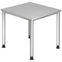 HILO 8 S | Schreibtisch 80 x 80 höhenverstellbar Grau