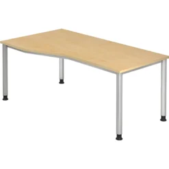 HILO 18 S | Schreibtisch 180 x 100 höhenverstellbar Ahorn