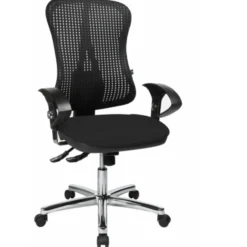 HJH SOLUTION DELUXE AL.U2 - Profi Bürostuhl Schwarz