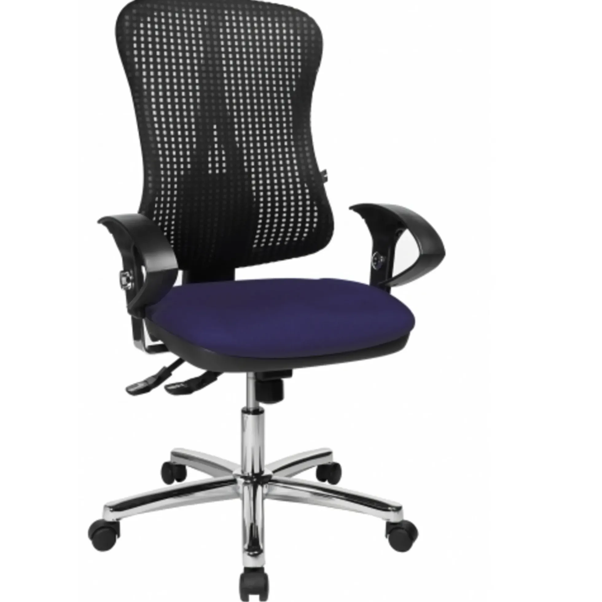 HJH SOLUTION DELUXE AL.U2 - Profi Bürostuhl Blau