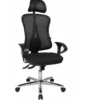 HJH SOLUTION DELUXE HEAD AL.U2 - Profi Bürostuhl Schwarz