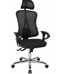 HJH SOLUTION DELUXE HEAD AL.U2 - Profi Bürostuhl Schwarz