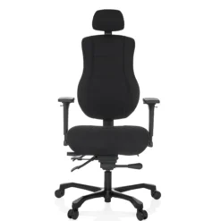24 HOURS BASIC | Stoff - XXL Drehstuhl Schwarz
