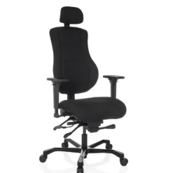 24 HOURS BASIC | Stoff - XXL Drehstuhl Schwarz