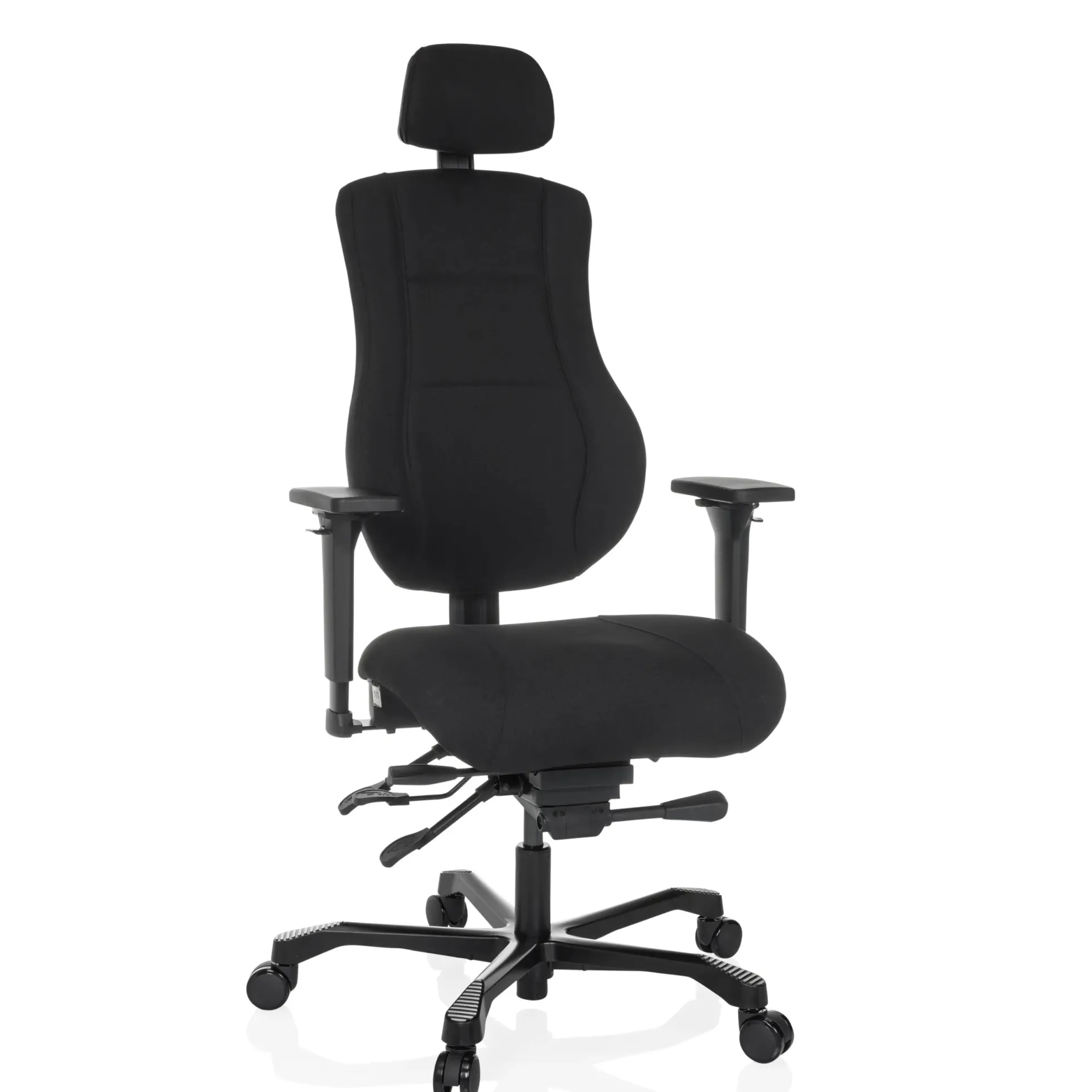 24 HOURS BASIC | Stoff - XXL Drehstuhl Schwarz