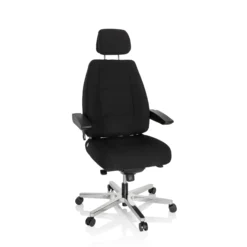 24 HOURS I - XXL Drehstuhl Schwarz