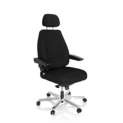 24 HOURS I - XXL Drehstuhl Schwarz