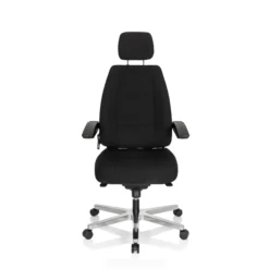 24 HOURS I - XXL Drehstuhl Schwarz