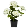 HYDRANGEA - Kunstpflanze Grün/Weiß