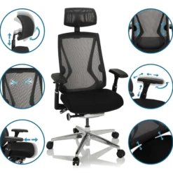 INSPERO - High End Bürostuhl Schwarz