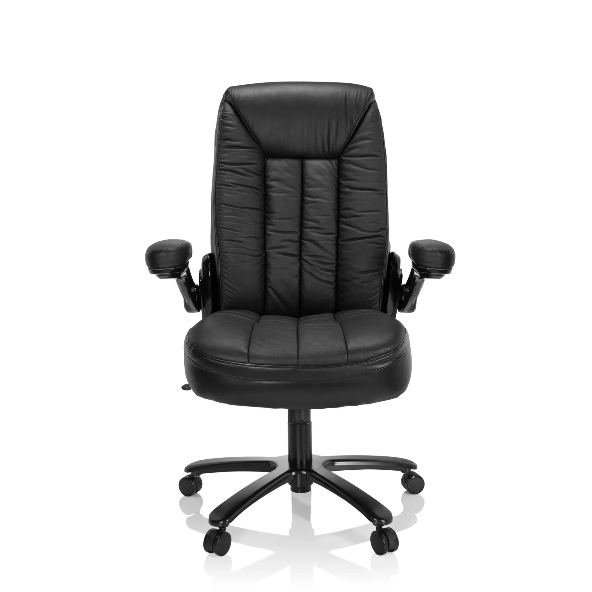 INSTRUCTOR III | Leder - XXL Drehstuhl Schwarz