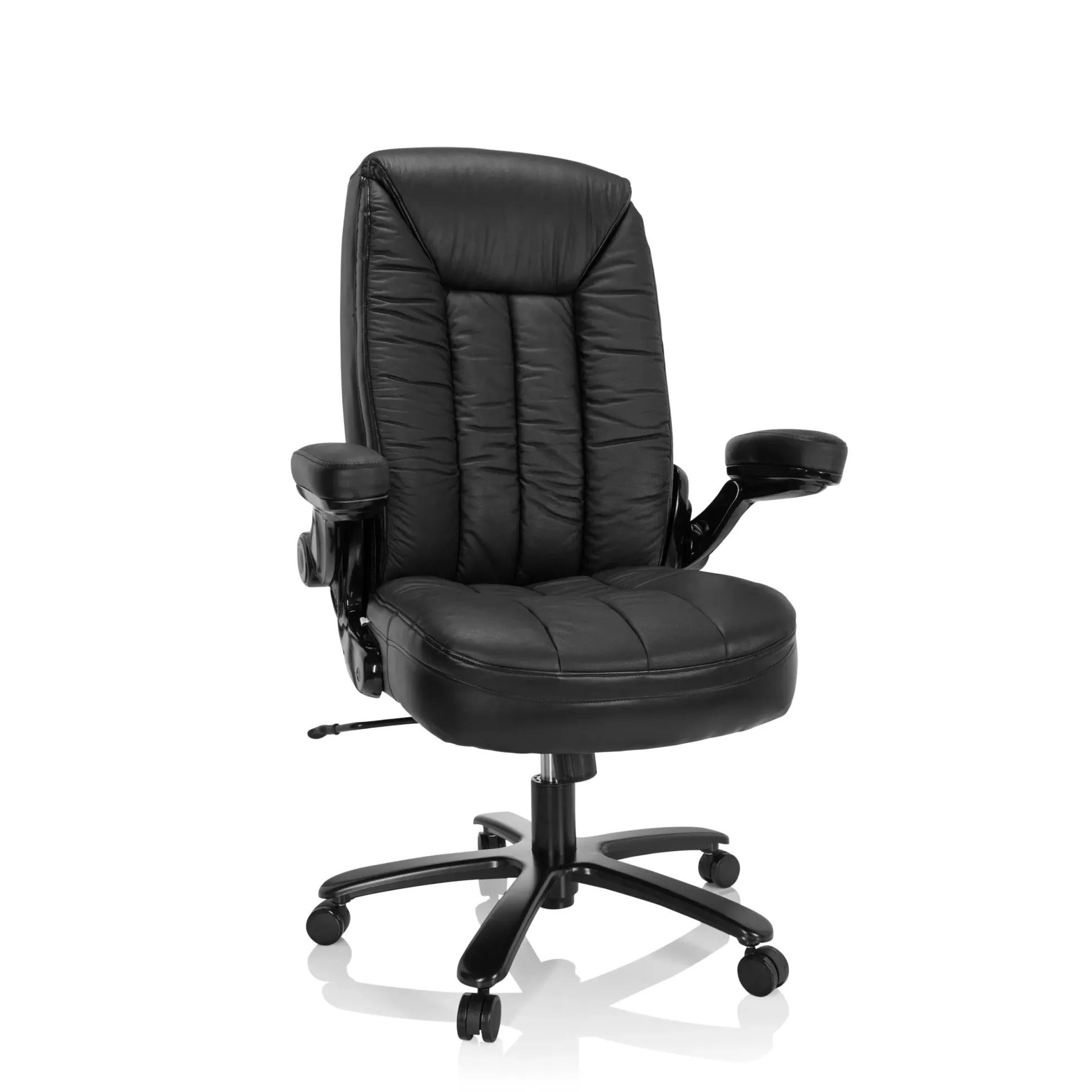 INSTRUCTOR III | Leder - XXL Drehstuhl Schwarz