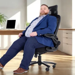 INSTRUCTOR SW I PRO | Stoff/Netz - XXL Drehstuhl Schwarz