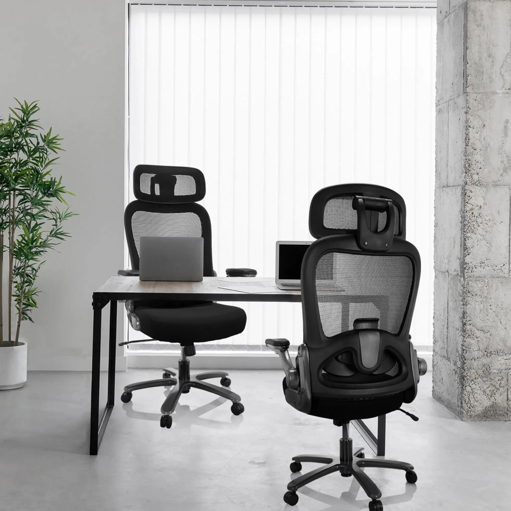 INSTRUCTOR T I PRO | Stoff/Netz - XXL Drehstuhl Schwarz