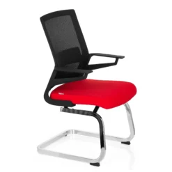 INVENTOR V - Freischwinger Schwarz/Rot