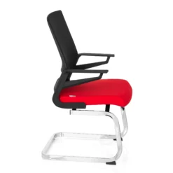 INVENTOR V - Freischwinger Schwarz/Rot