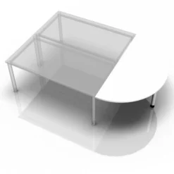 JA60 / JA80 / JA160 Ansatztisch 160x80 Weiß