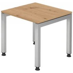 JAVA 8 S | Schreibtisch 80 x 80 höhenverstellbar Asteiche