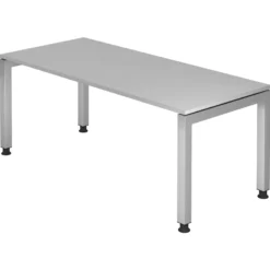 JAVA 19 S | Schreibtisch 180 x 80 höhenverstellbar Grau