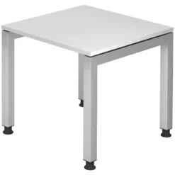 JAVA 8 S | Schreibtisch 80 x 80 höhenverstellbar Weiß