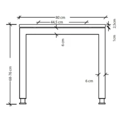 JAVA 12 S | Schreibtisch 120 x 80 höhenverstellbar Nussbaum