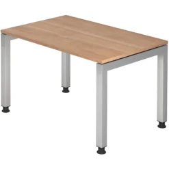 JAVA 12 S | Schreibtisch 120 x 80 höhenverstellbar Nussbaum