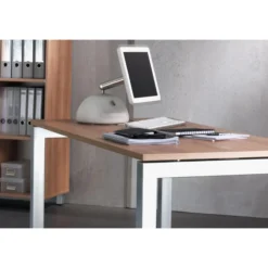 JAVA 12 S | Schreibtisch 120 x 80 höhenverstellbar Nussbaum