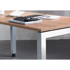 JAVA 12 S | Schreibtisch 120 x 80 höhenverstellbar Weiß