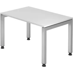 JAVA 12 S | Schreibtisch 120 x 80 höhenverstellbar Weiß