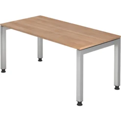 JAVA 16 S | Schreibtisch 160 x 80 höhenverstellbar Nussbaum