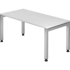 JAVA 16 S | Schreibtisch 160 x 80 höhenverstellbar Weiß