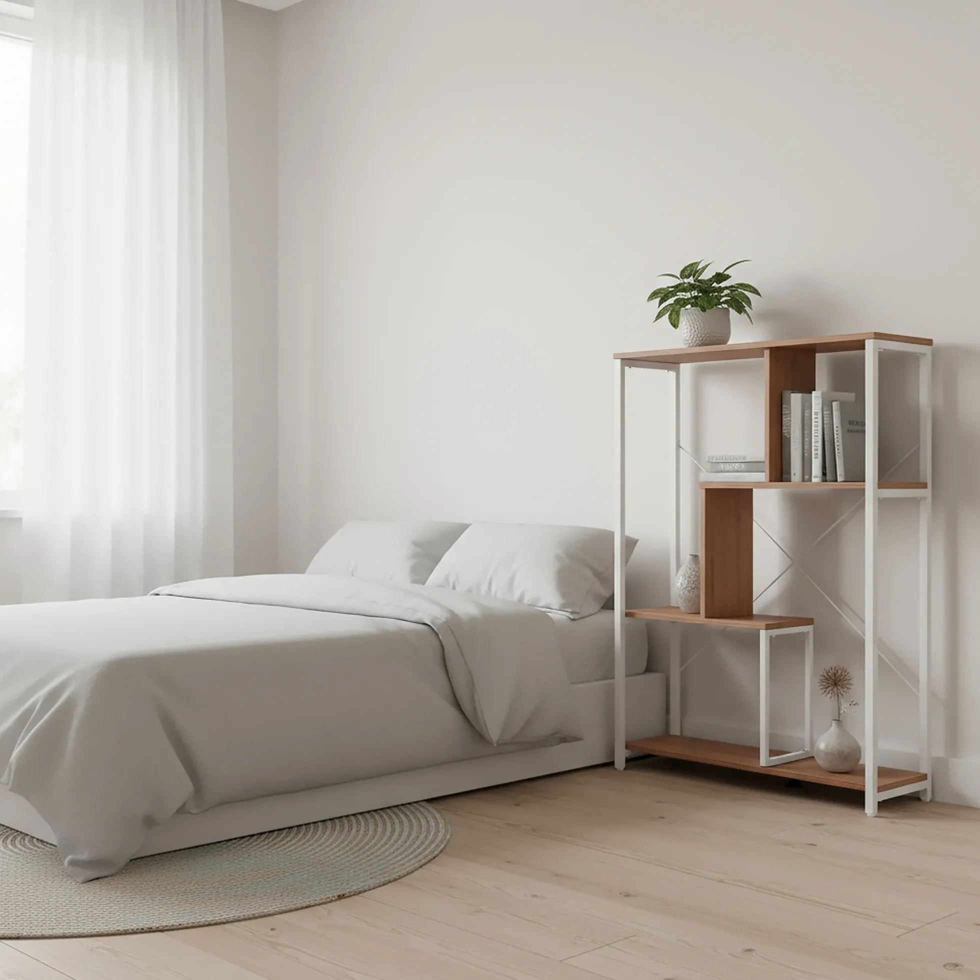 Kalag Eco - Regal Weiß/Eiche