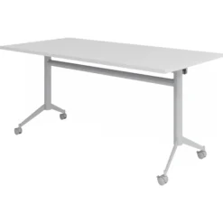 KALA 16 | Klapptisch fahrbar | 160 cm | Silber - Konferenztisch 160 x 80 Grau