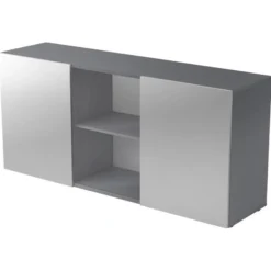 KAPA 1780 | Sideboard | mit Schwebetüren Graphit/Silber