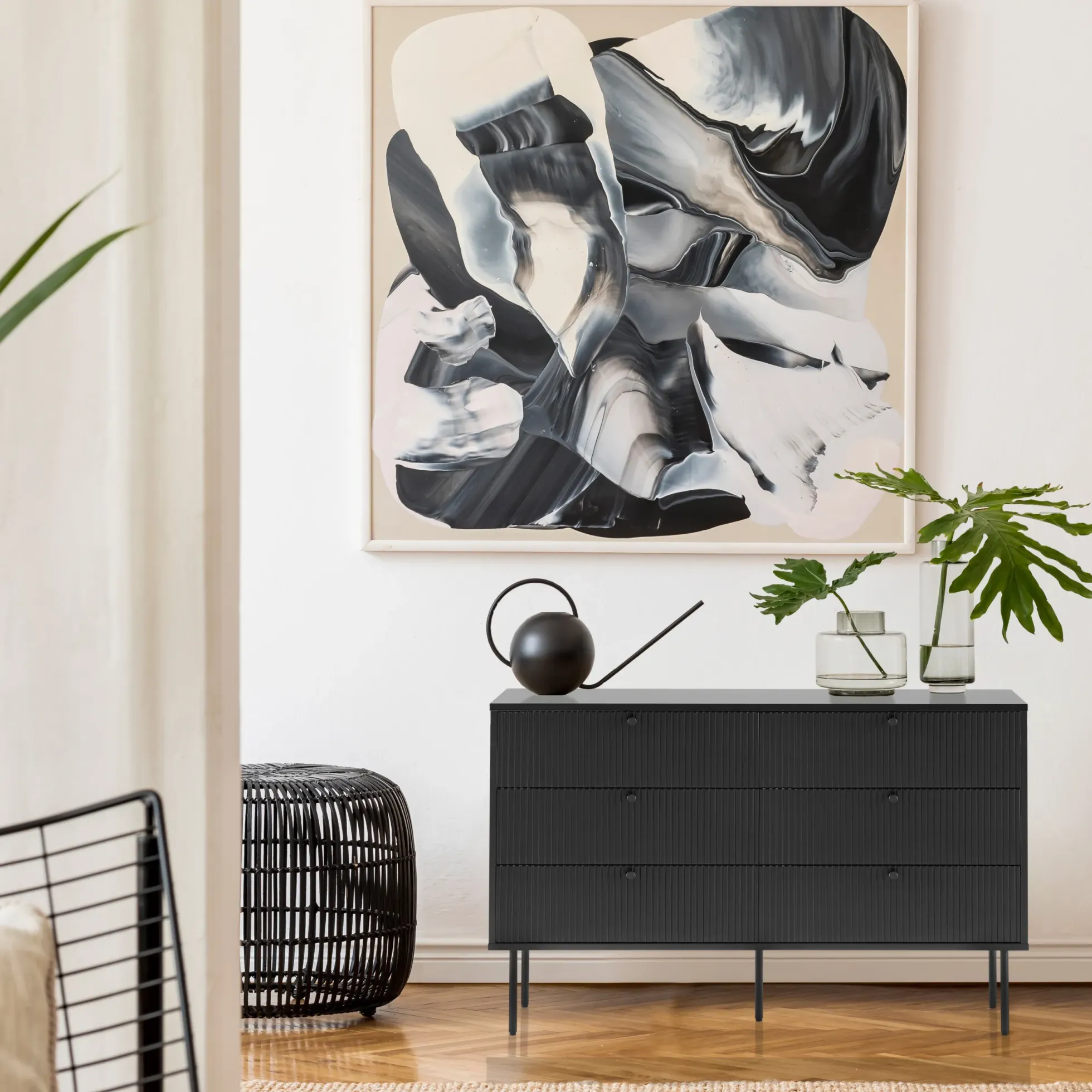KARBY S - Sideboard Schwarz