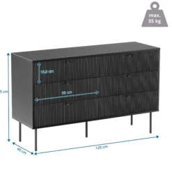 KARBY S - Sideboard Schwarz