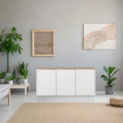 KELO S - Sideboard Weiß/Eiche