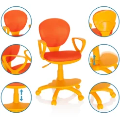 KID COLOUR - Kinderdrehstuhl Orange