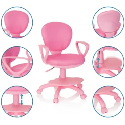 KID COLOUR - Kinderdrehstuhl Pink