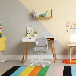 KIDDY BASE I - Kinderdrehstuhl Grau