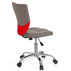 KIDDY COMFORT - Kinderdrehstuhl Grau/Rot