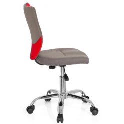 KIDDY COMFORT - Kinderdrehstuhl Grau/Rot